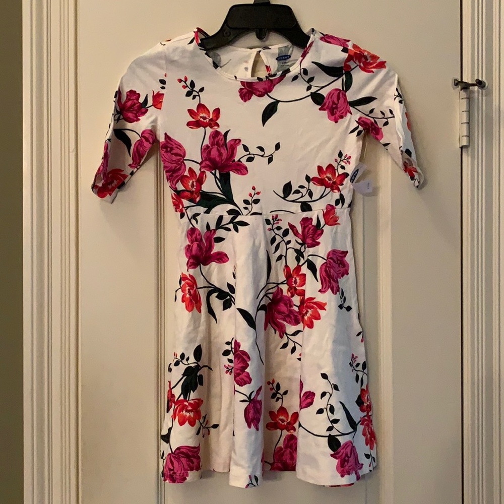 Flower design girls dress